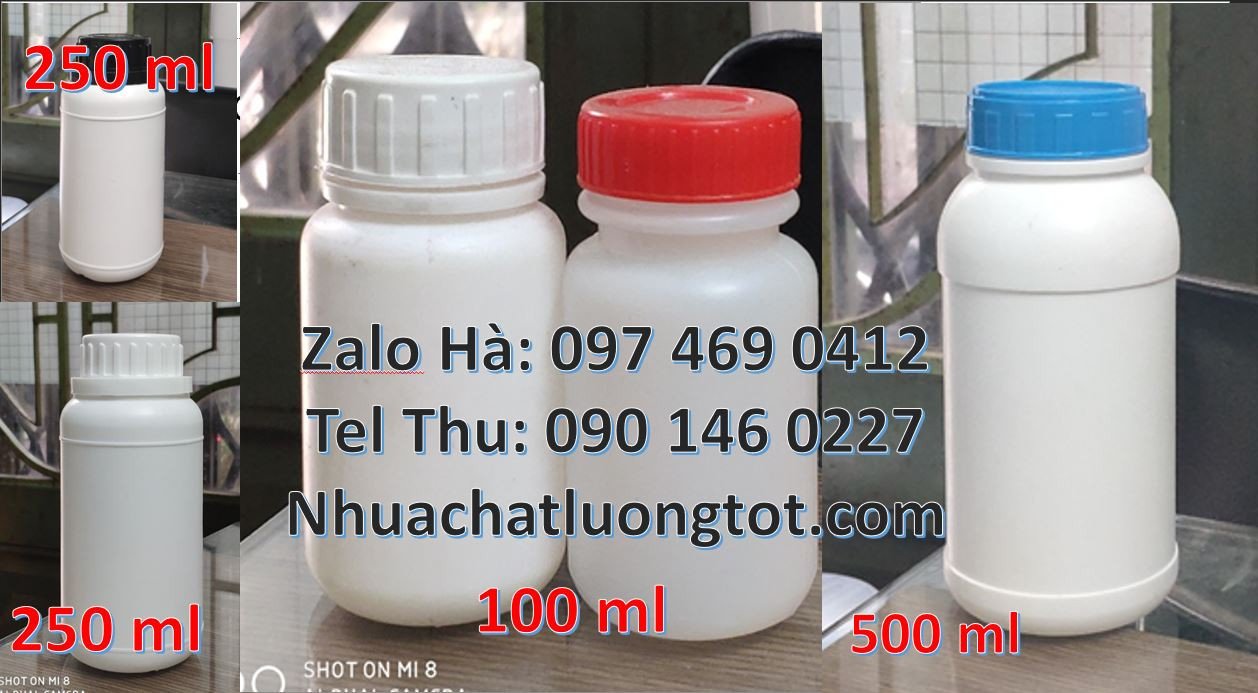 chai nhựa 100ml hdpe,chai nhựa đựng thực phẩm,chai nhựa nhỏ giá rẻ hcm