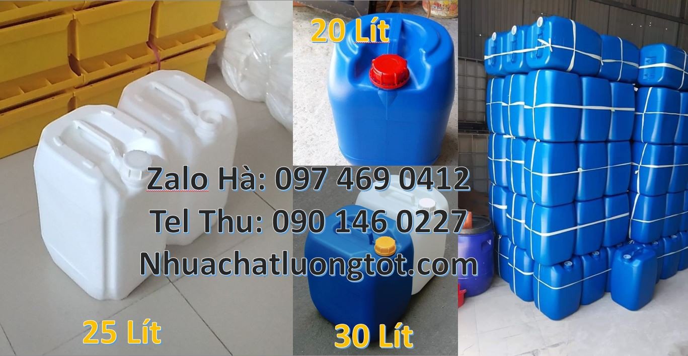 can nhựa lớn đựng hóa chất,can nhựa xanh 20l,can nhựa 30l đựng nước