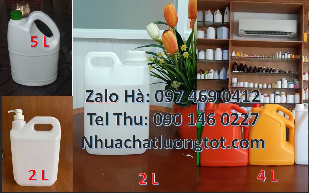 can nhựa nhỏ hdpe chất lượng cao,can nhựa 2l màu trắng,can nhựa giá rẻ