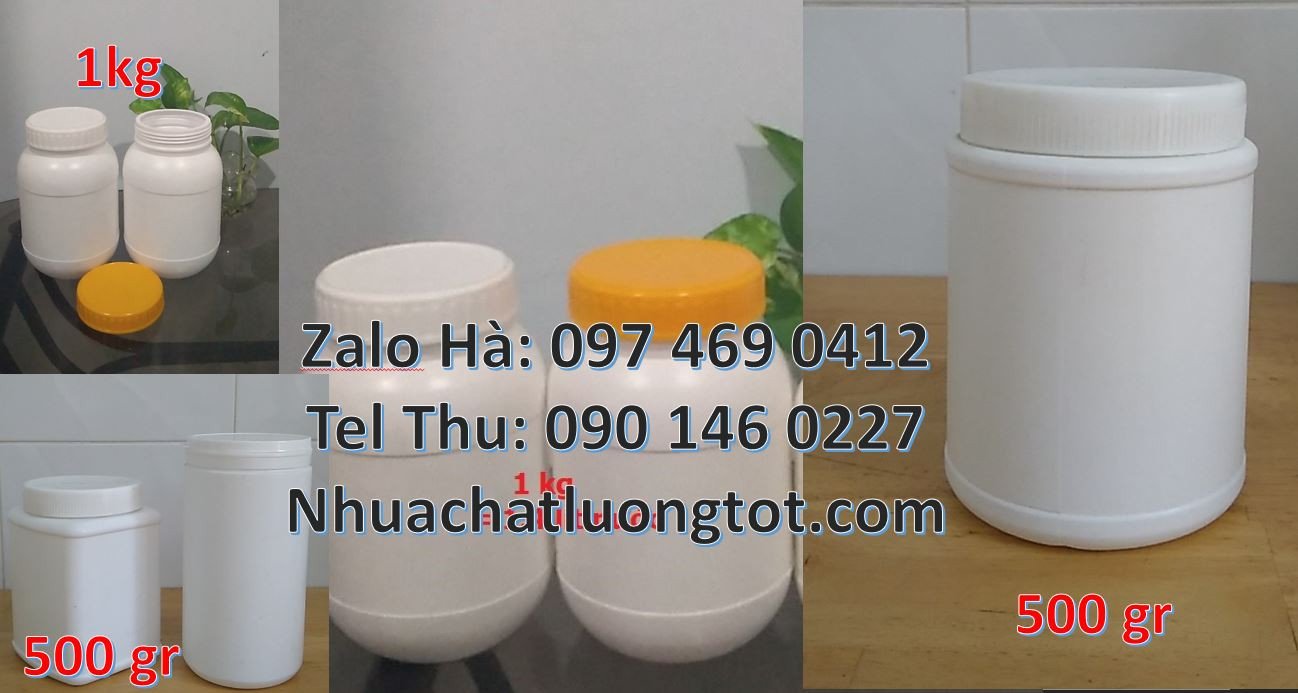 hũ nhựa đựng bánh kẹo,hũ nhựa đựng mật ong,hũ nhựa hdpe trắng giá rẻ