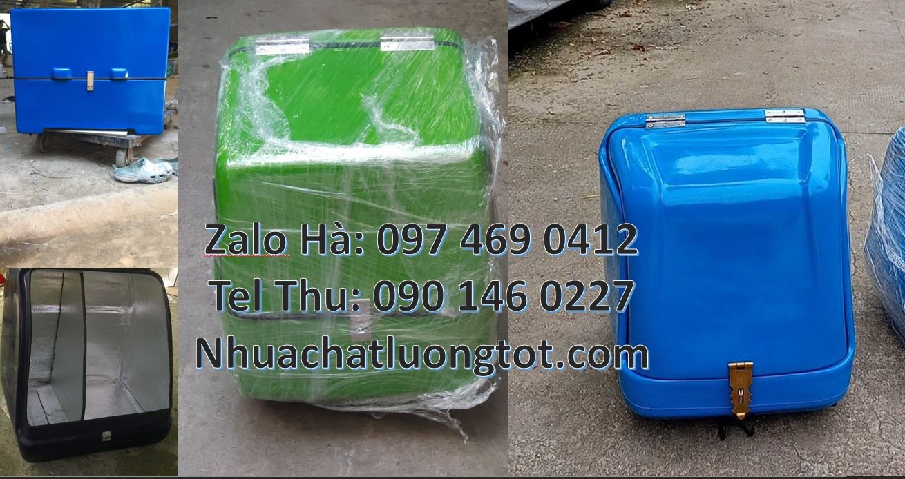 thùng giao hàng sau xe máy,thùng gia nước uống trà sữa,thùng giao nắp