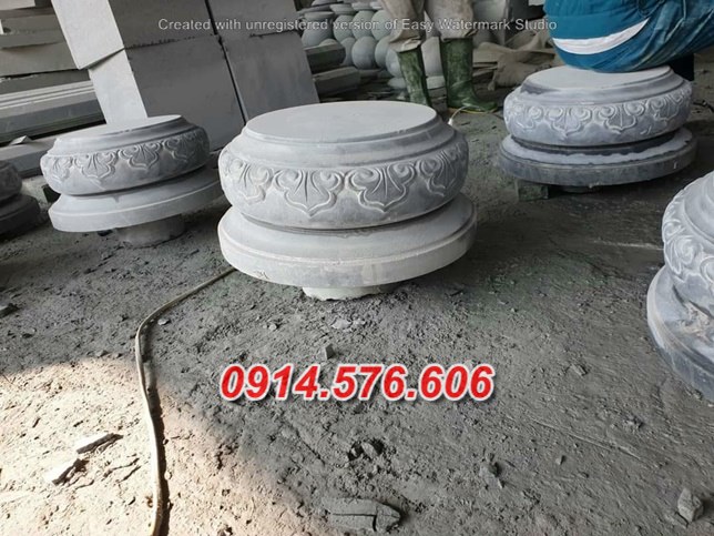 Mẫu thiết kế chân cột bằng đá nguyên khối đẹp bán