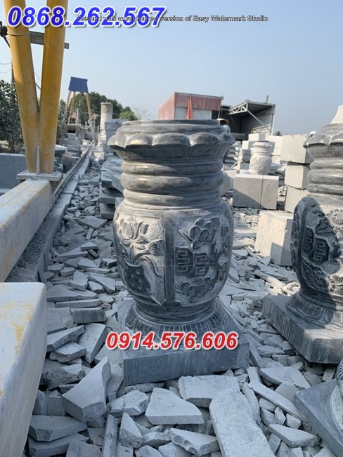 Mẫu thiết kế chân cột bằng đá nguyên khối đẹp bán
