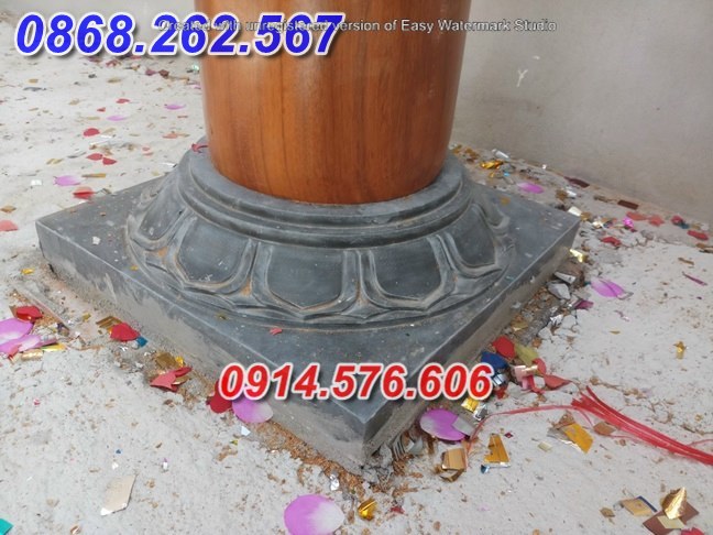 Mẫu thiết kế chân cột bằng đá nguyên khối đẹp bán