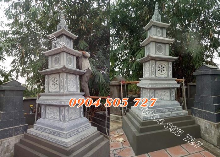 Mãu tháp để tro cốt bằng đá phổ biến hiên hiện nay