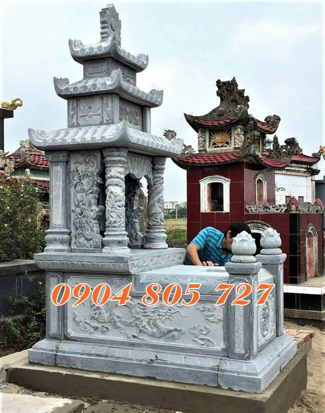 Mãu tháp để tro cốt bằng đá phổ biến hiên hiện nay