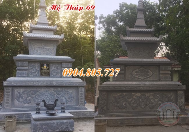Mẫu tháp để hài cốt bằng đá bán tại Tiền Giang