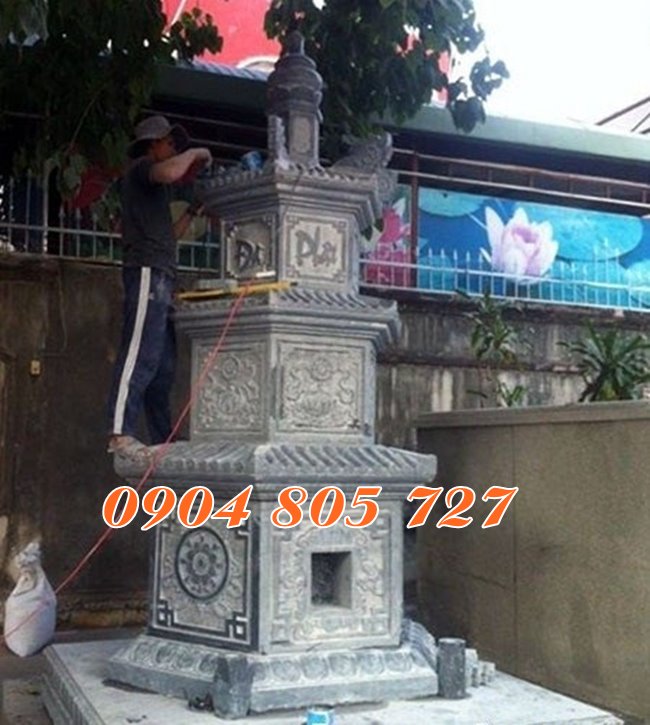 Mẫu tháp để hài cốt bằng đá bán tại Tiền Giang