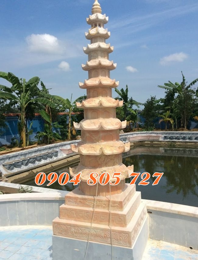 Mẫu tháp để hài cốt bằng đá bán tại Tiền Giang