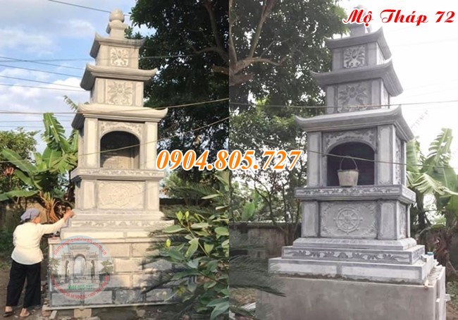 Mẫu tháp để hài cốt bằng đá bán tại Tiền Giang