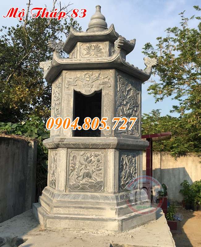 Mẫu tháp để hài cốt bằng đá bán tại Tiền Giang