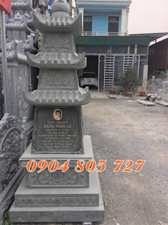 Mẫu tháp để hài cốt bằng đá bán tại Tiền Giang