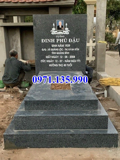 Mẫu mộ đá hoa cương đẹp bán tại nam định lăng mộ bằng đá để tro cốt