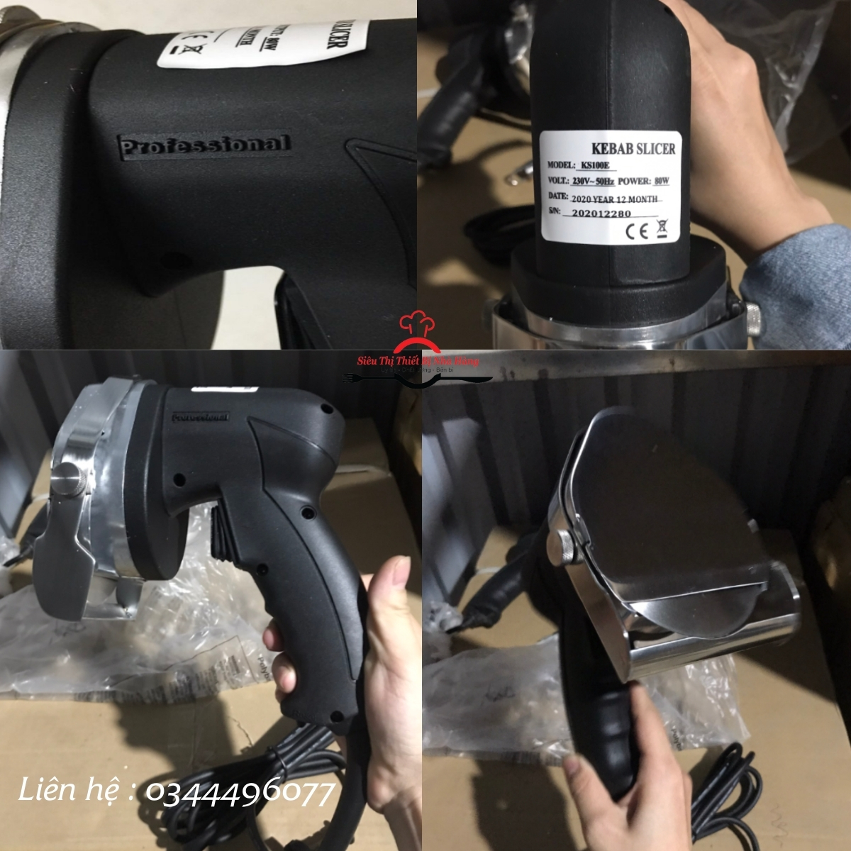 Máy cắt thịt donner kebab chuyên dụng KS-100E, HÀNG chính hãng