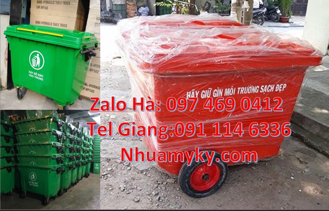 xe thu gom rác 1000l màu đỏ,xe gom rác 1200l có nắp đậy,xe gom rác giá