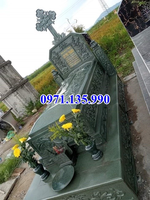 Mẫu mộ đá khối tự nhiên đẹp bán tại Ninh Bình