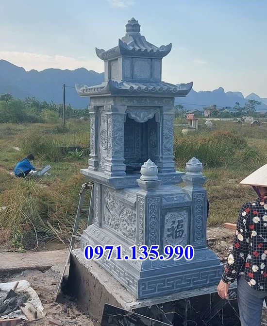 Mẫu mộ đá khối tự nhiên đẹp bán tại Ninh Bình