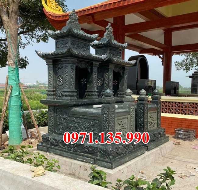 Mẫu mộ đá khối tự nhiên đẹp bán tại ninh thuận ông bà bố mẹ