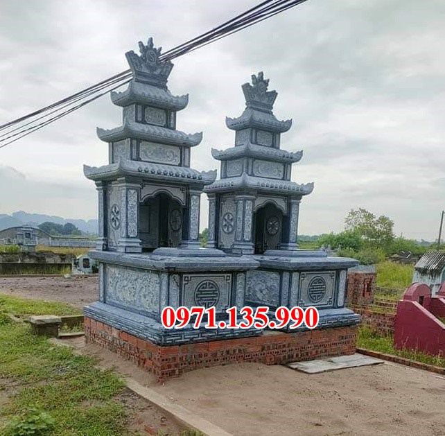 Mẫu mộ đá khối tự nhiên đẹp bán tại ninh thuận ông bà bố mẹ