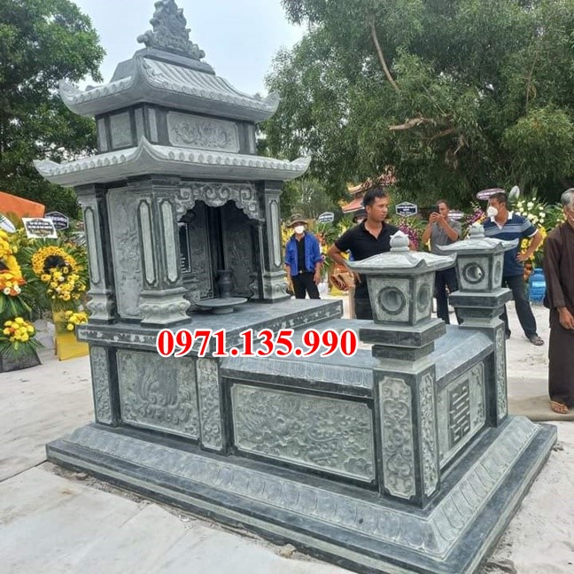 Mẫu mộ đá khối tự nhiên đẹp bán tại ninh thuận ông bà bố mẹ