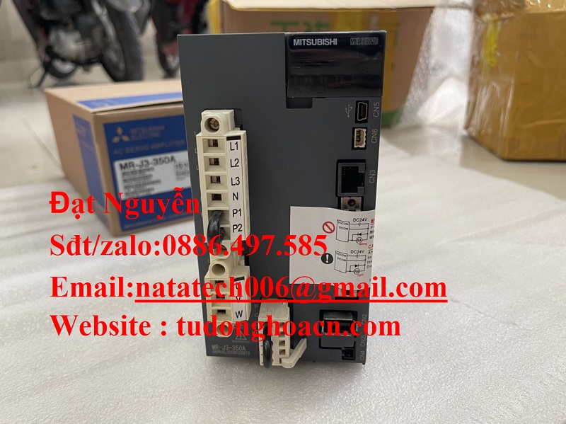 Khối driver MR-J3-350A 3.5kw - Mitsubishi Electronic mới bảo hành 12 t