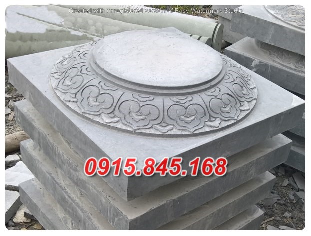 địa chỉ thiết kế chân cột bằng đá khối tự nhiên