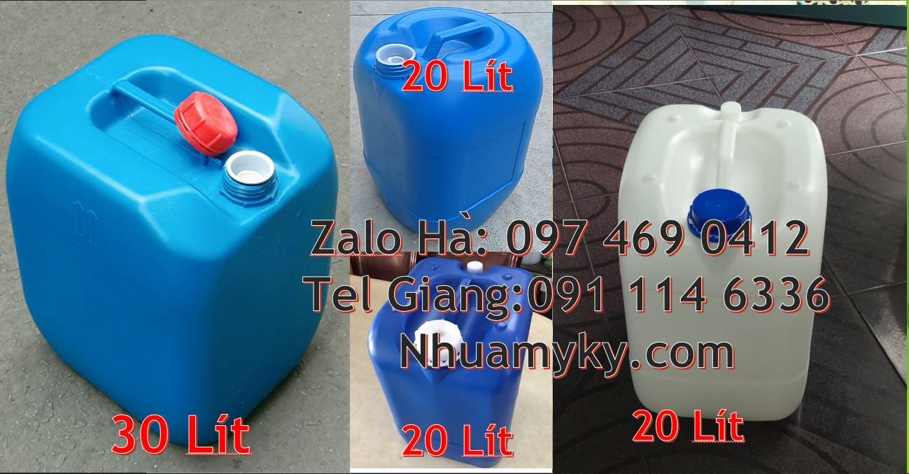 can nhựa lớn đựng hóa chất,can nhựa đựng thực phẩm,can nhựa xanh giá r