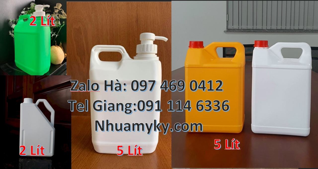 can nhựa 5l đựng thực phẩm,can nhựa 2l đựng nước uống,can nhựa hdpe rẻ