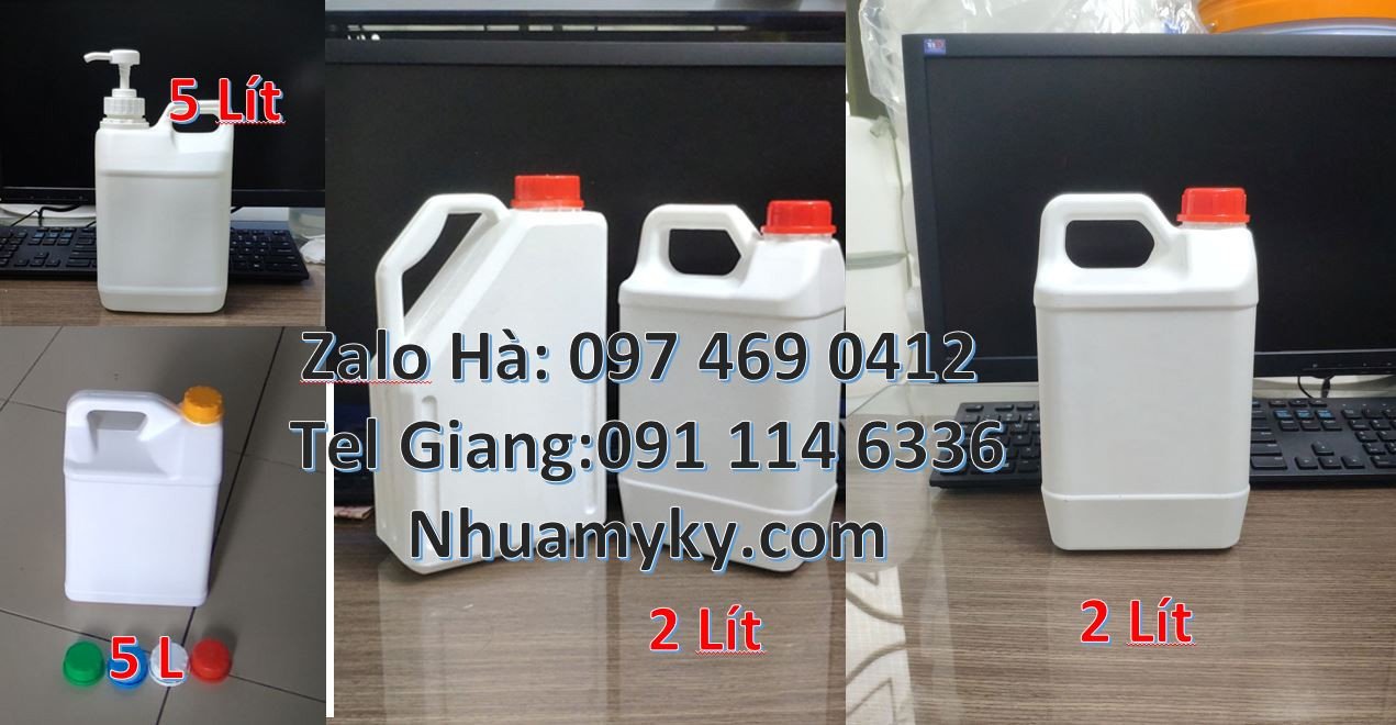 can nhựa 5l đựng thực phẩm,can nhựa 2l đựng nước uống,can nhựa hdpe rẻ