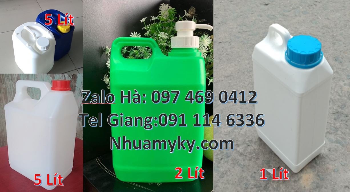can nhựa 5l đựng thực phẩm,can nhựa 2l đựng nước uống,can nhựa hdpe rẻ