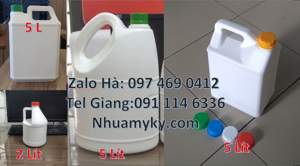 can nhựa 5l đựng thực phẩm,can nhựa 2l đựng nước uống,can nhựa hdpe rẻ
