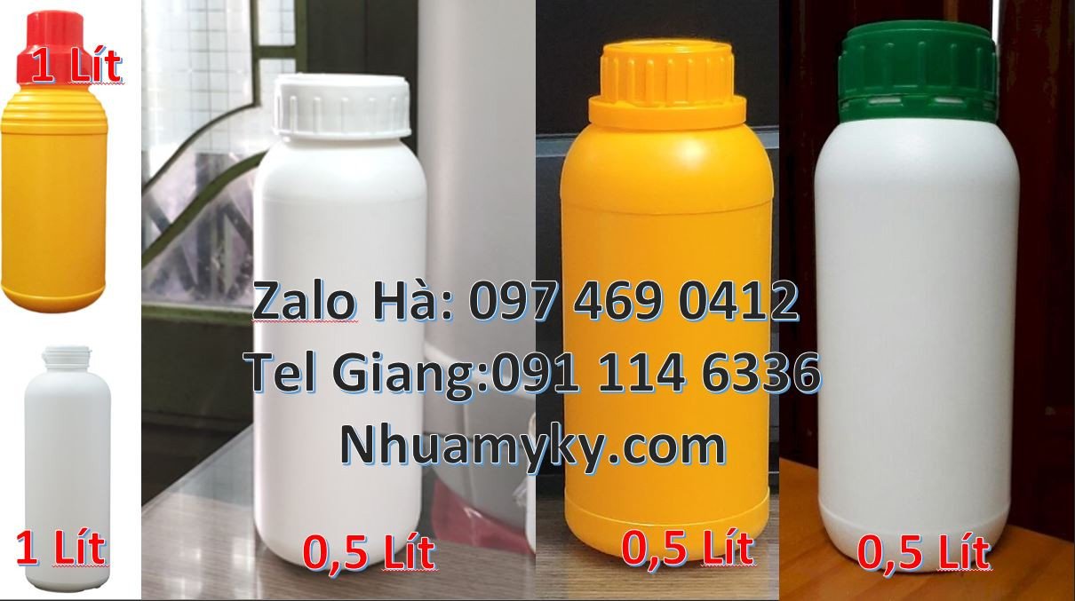 chai nhựa hdpe màu trắng,chai nhựa 1l đựng nước uống,chai nhựa giá rẻ