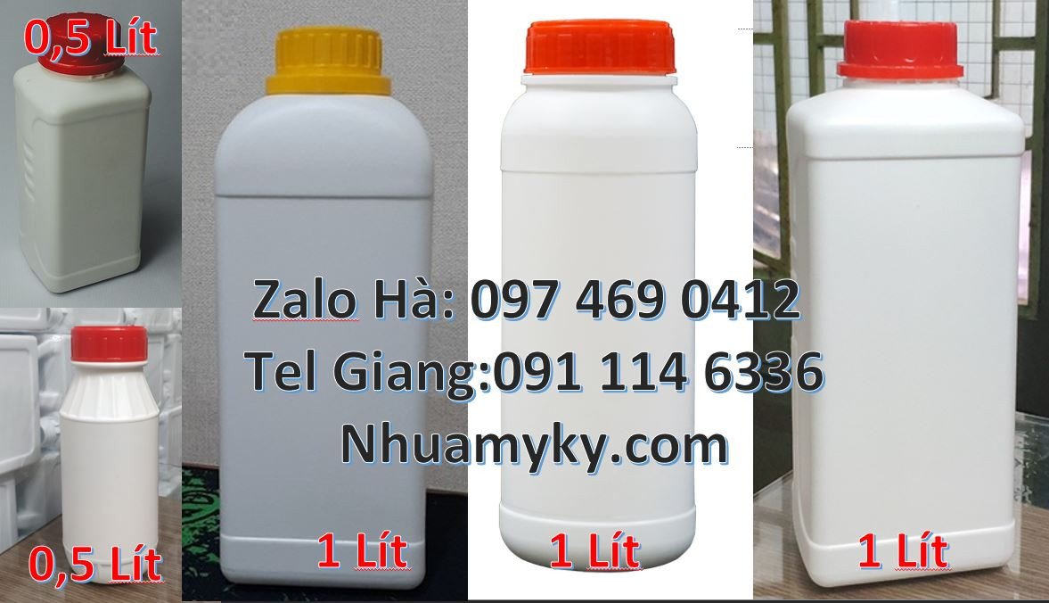 chai nhựa hdpe màu trắng,chai nhựa 1l đựng nước uống,chai nhựa giá rẻ