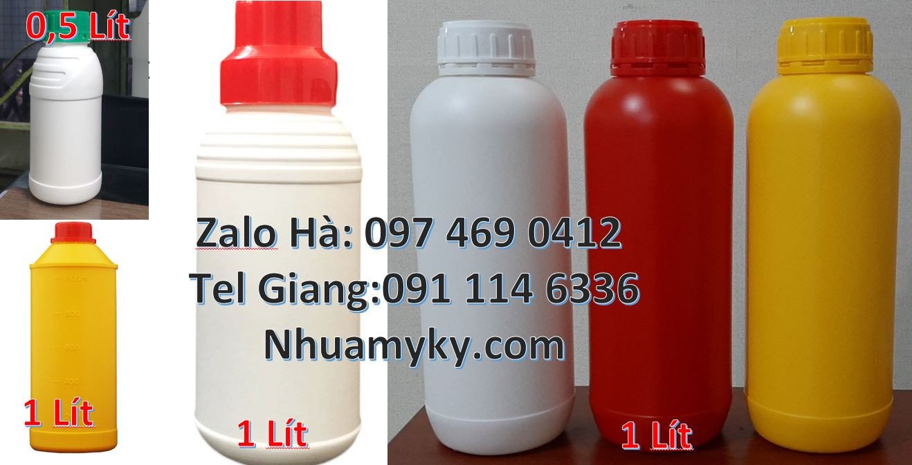 chai nhựa hdpe màu trắng,chai nhựa 1l đựng nước uống,chai nhựa giá rẻ