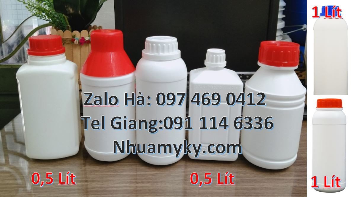 chai nhựa hdpe màu trắng,chai nhựa 1l đựng nước uống,chai nhựa giá rẻ