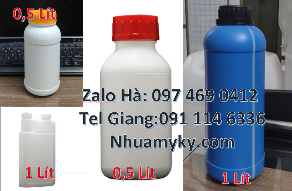 chai nhựa hdpe màu trắng,chai nhựa 1l đựng nước uống,chai nhựa giá rẻ