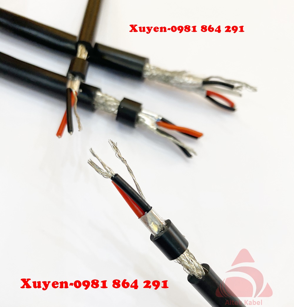 Dây cáp tín hiệu vặn xoắn 2 lớp chống nhiễu 22AWG 2Pair Altek Kabel