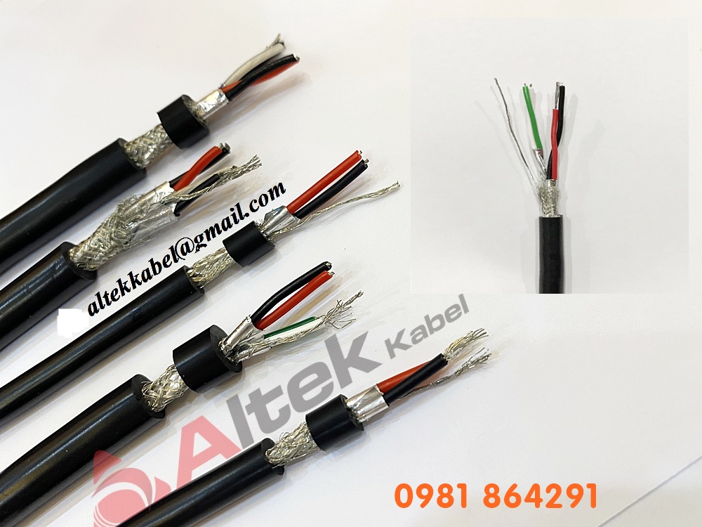 Dây cáp tín hiệu vặn xoắn 2 lớp chống nhiễu 22AWG 2Pair Altek Kabel