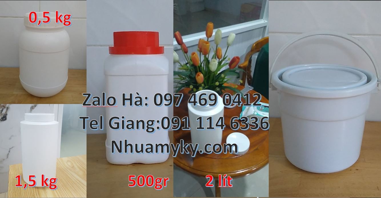hũ nhựa 1kg,hũ nhựa 0.5kg đựng bơ,hũ nhựa 100g đựng chất tẩy rửa mới