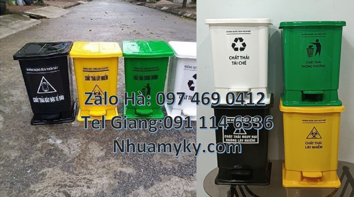 thùng rác y tế loại nhỏ 20l,thùng rác y tế dành cho các bệnh viện giá