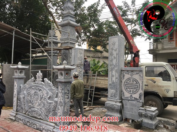 Lắp đặt cổng nhà thờ họ phạm tại Chương Mỹ Hà Nội