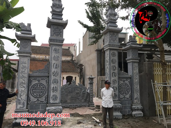 Lắp đặt cổng nhà thờ họ phạm tại Chương Mỹ Hà Nội