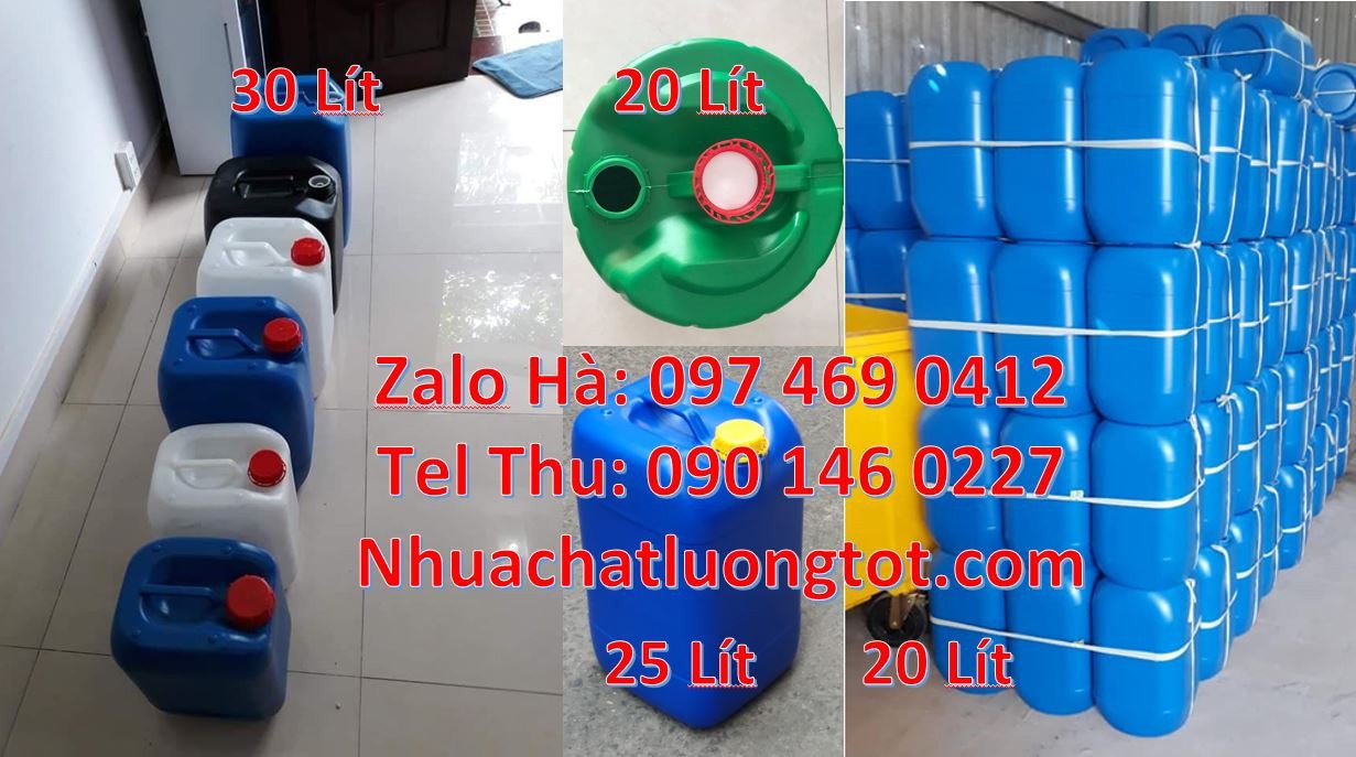 can nhựa hdpe màu xanh 30l,can nhựa 20l đựng nước,can nhựa 25l giá rẻ