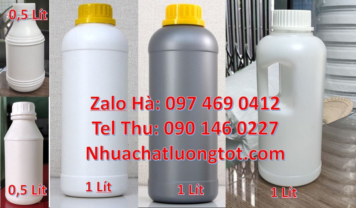 chia nhựa 1l đựng nước uống,chai nhựa 0.5l đựng gia vị,chai nhựa hdpe