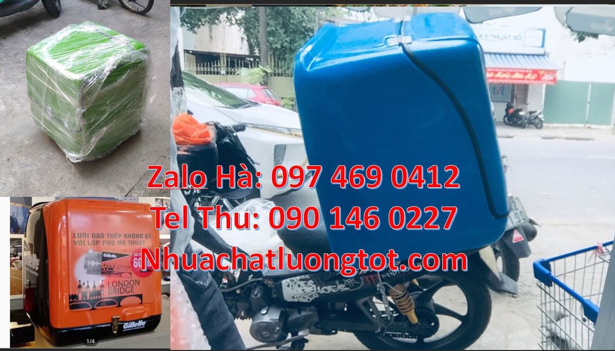 thùng giao hàng đằng sau xe máy,thùng giao đồ ăn uống,thùng hàng giárẻ