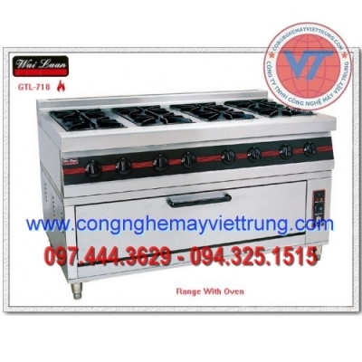 Bếp âu 8 họng kèm lò nướng