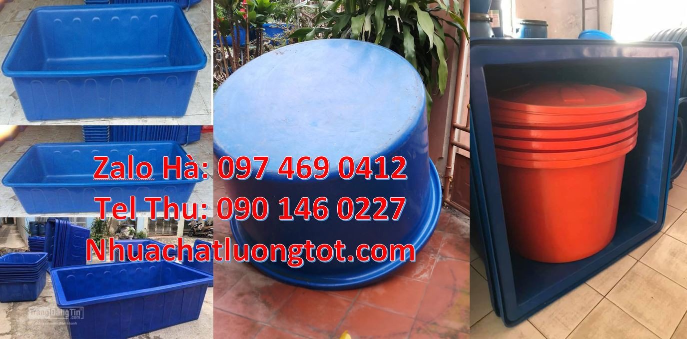 thùng nhựa tròn màu xanh,thùng nhựa vuông 1000l,thùng nhựa 1200l giá
