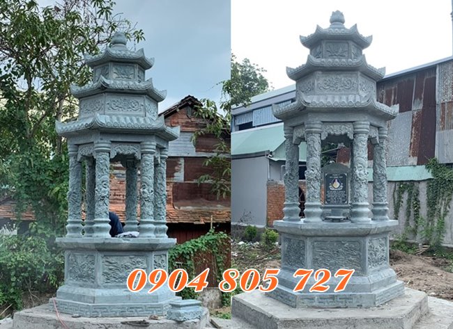 Mẫu tháp lục giác để tro cốt thiết kế nhỏ bán tại Bình Dương