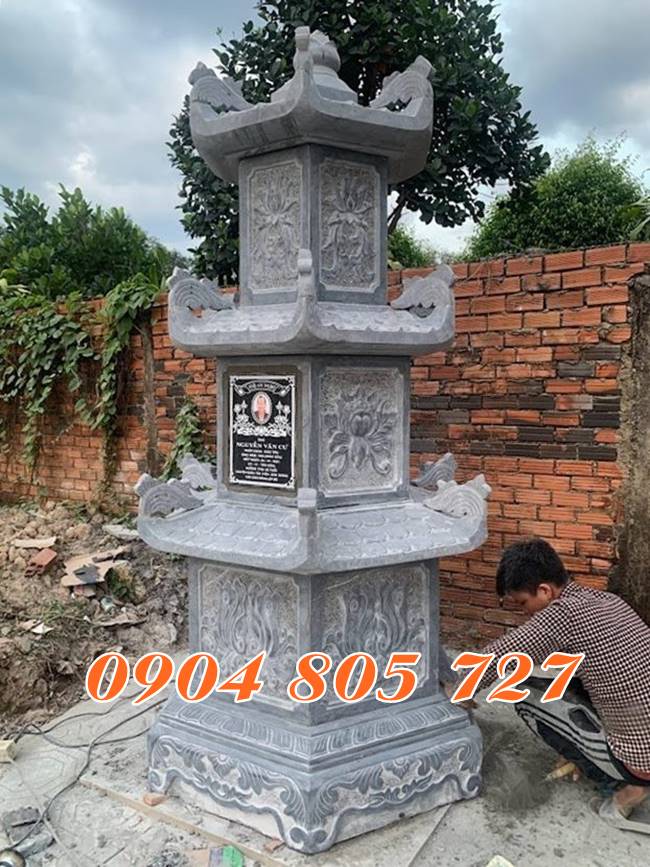 Mẫu tháp lục giác để tro cốt thiết kế nhỏ bán tại Bình Dương