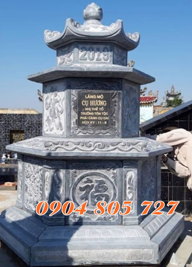 Mẫu tháp lục giác để tro cốt thiết kế nhỏ bán tại Bình Dương